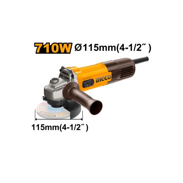 ელექტრო კუთხსახეხი 710W-115MM (AG7118)