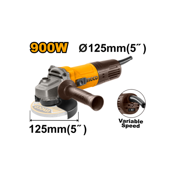 ელექტრო კუთხსახეხი 900W (AG900285)