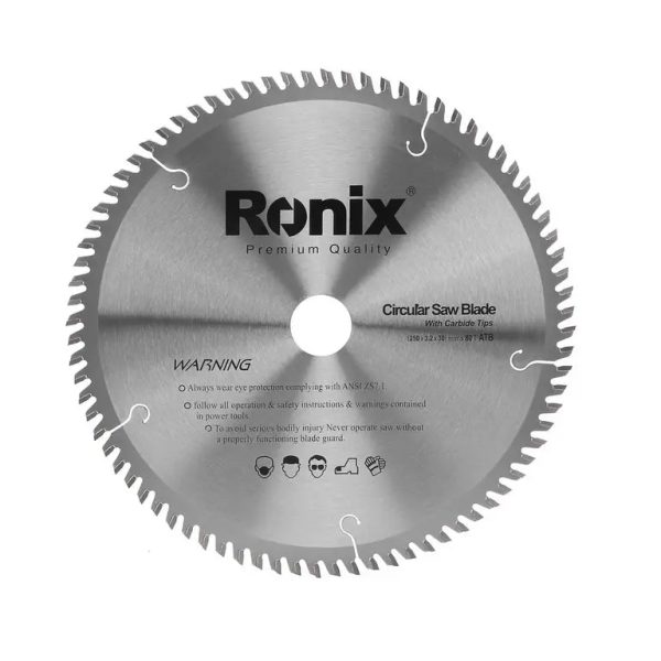 ცირკულარული ხერხის დისკი ATB 80T Ronix RH-5111, 250მმ
