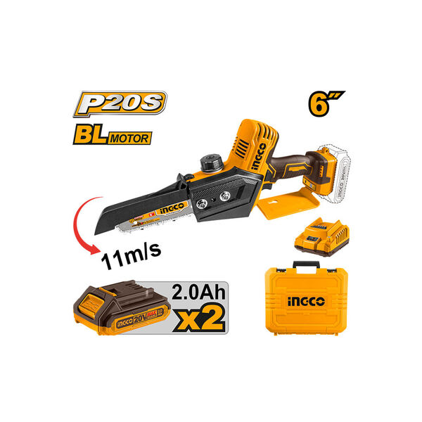 მინი ჯაჭვური ხერხი 20V Li-Ion Proline INGCO (CGSLI20686)