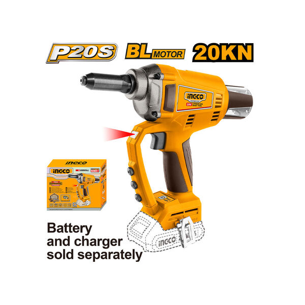 უკაბელო მოქლონის ხელსაწყო 20V-20KN  (CRTLI2005) INGCO