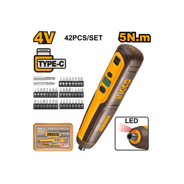 ელექტრო ხრახნდამჭერი კომპლექტში 4V Li-Ion CSDLI0406