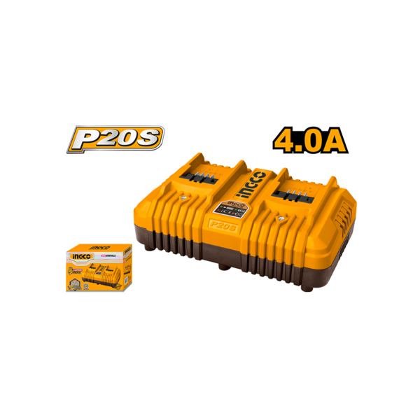 სწრაფი დამტენი 2-port 20 V (FCLI2034) INGCO