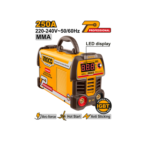 შედუღების აპარატი 250 A (ლითონის) (ING-MMA25069) Proline INGCO