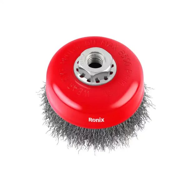 ჯამისებრი მავთულის ჯაგრისი RONIX RH-9941, 100 მმ