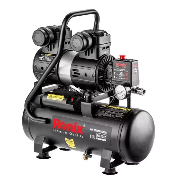 ჰაერის ჩუმი კომპრესორი Ronix RC-1012, 10ლ, 1280w
