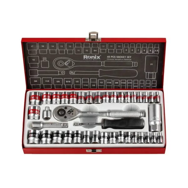 ტორცული თავაკების ნაკრები Ronix RH-2641, 40ც