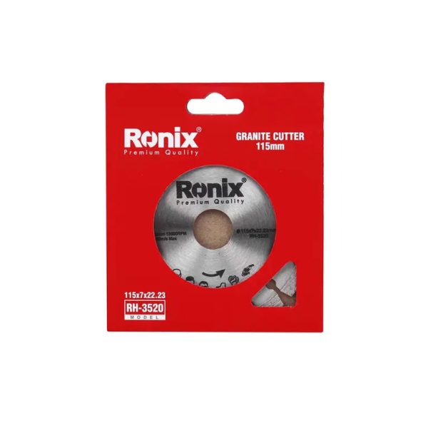 მარმარილოს და გრანიტის საჭრელი დისკი Ronix RH-3520, 115მმ