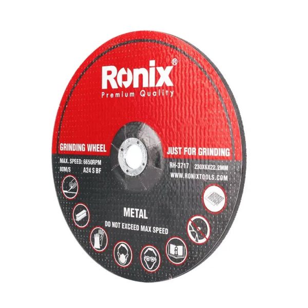 ფოლადის სახეხი დისკი Ronix RH-3717, 230*6.0 მმ