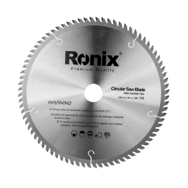 ცირკულარული ხერხის დისკი TCG 80T Ronix RH-5112, 250მმ