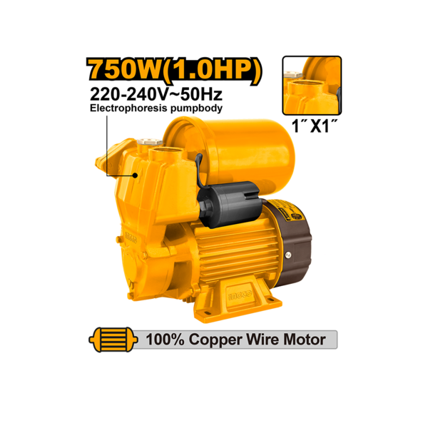 წყლის ტუმბო 750W INGCO (VPA7508)