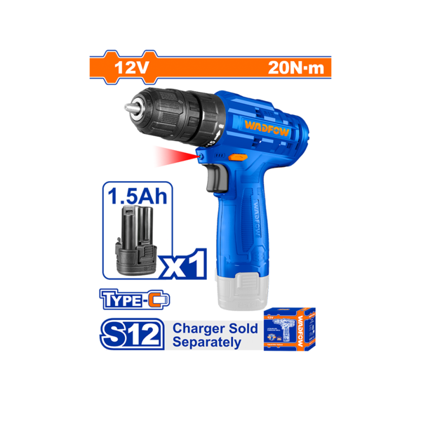 ელექტრო ხრახნდამჭერი Li-Ion 12V USB-Type-C (WCDS510) WADFOW